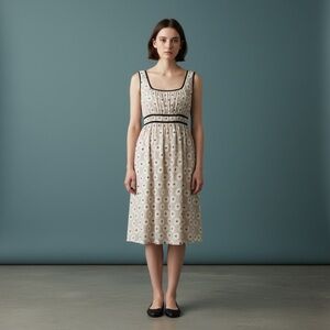 Adrianna Papell Women's Dress Cream Black Grecian Style. Size 8 #218